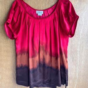 Chaus Ombré silk blouse, size S